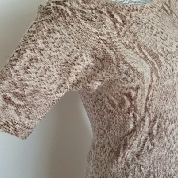 Loft Ann Taylor Wool Tan Sweater Dress  XS - Picture 3 of 8